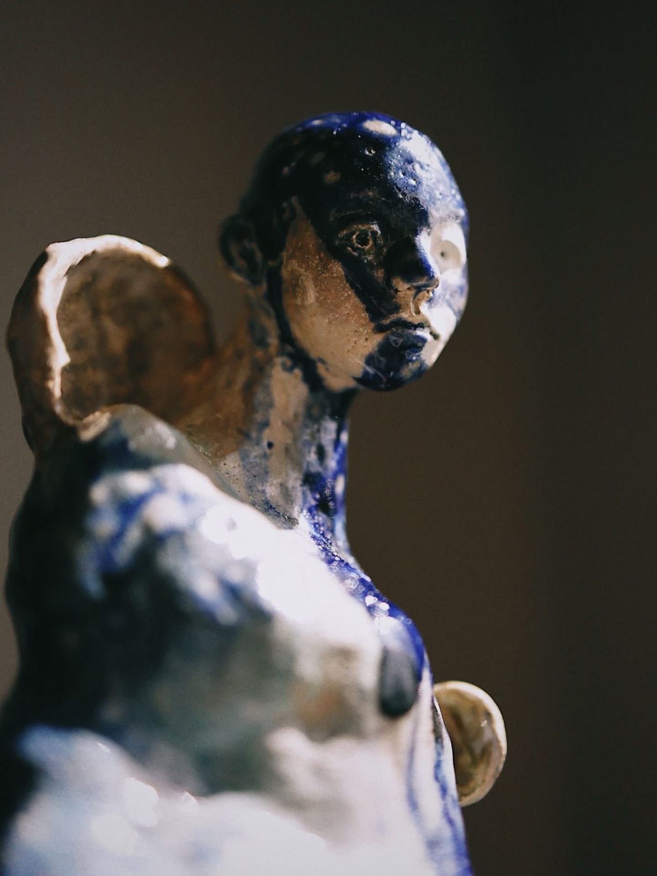 Weight of Moss (2026) — Saggar-fired stoneware, ceramic sculpture by Kirsi Salo
